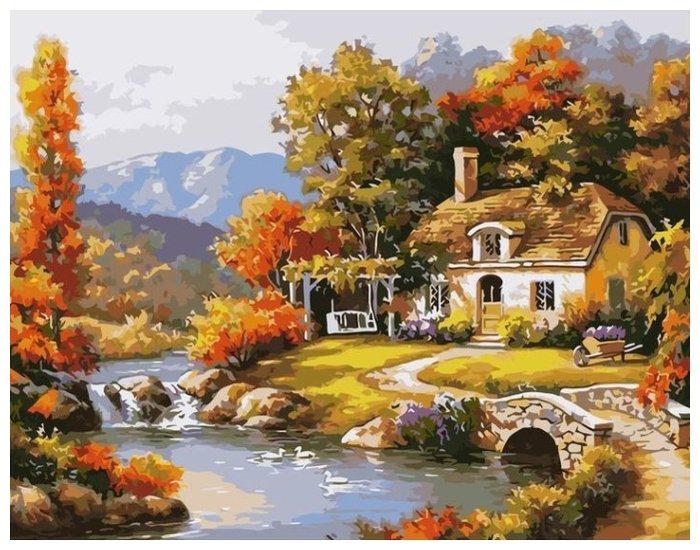 Картина по номерам Strateg У воды 40x50 см (VA-2218)