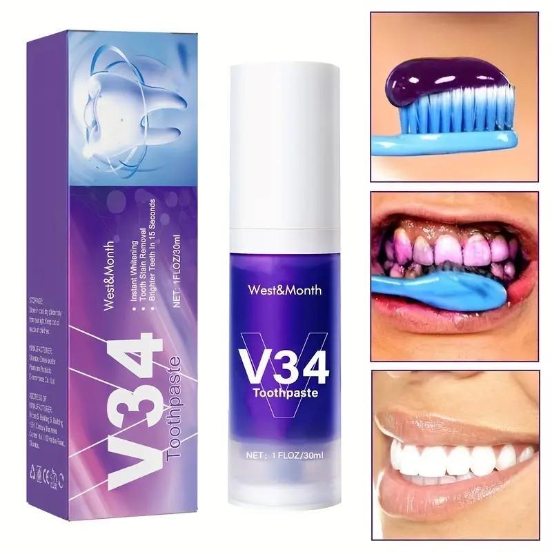 Зубна паста відбілююча Toothpaste V34 - фото 3 Зубна паста відбілююча Toothpaste V34 - фото 3