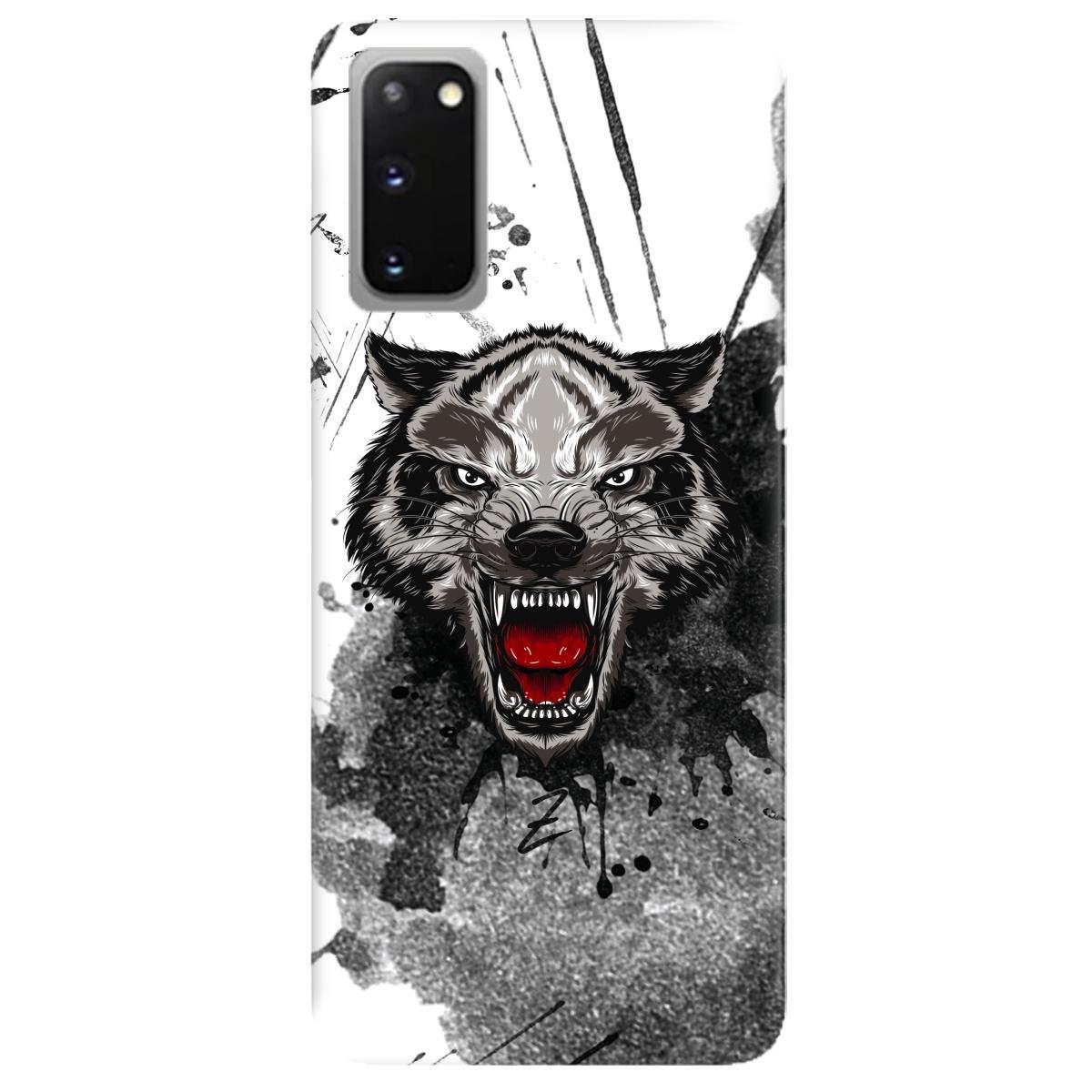 Силіконовий чохол Zorrov для Samsung Galaxy S20 - Angry-Wolf (14260040180099335)