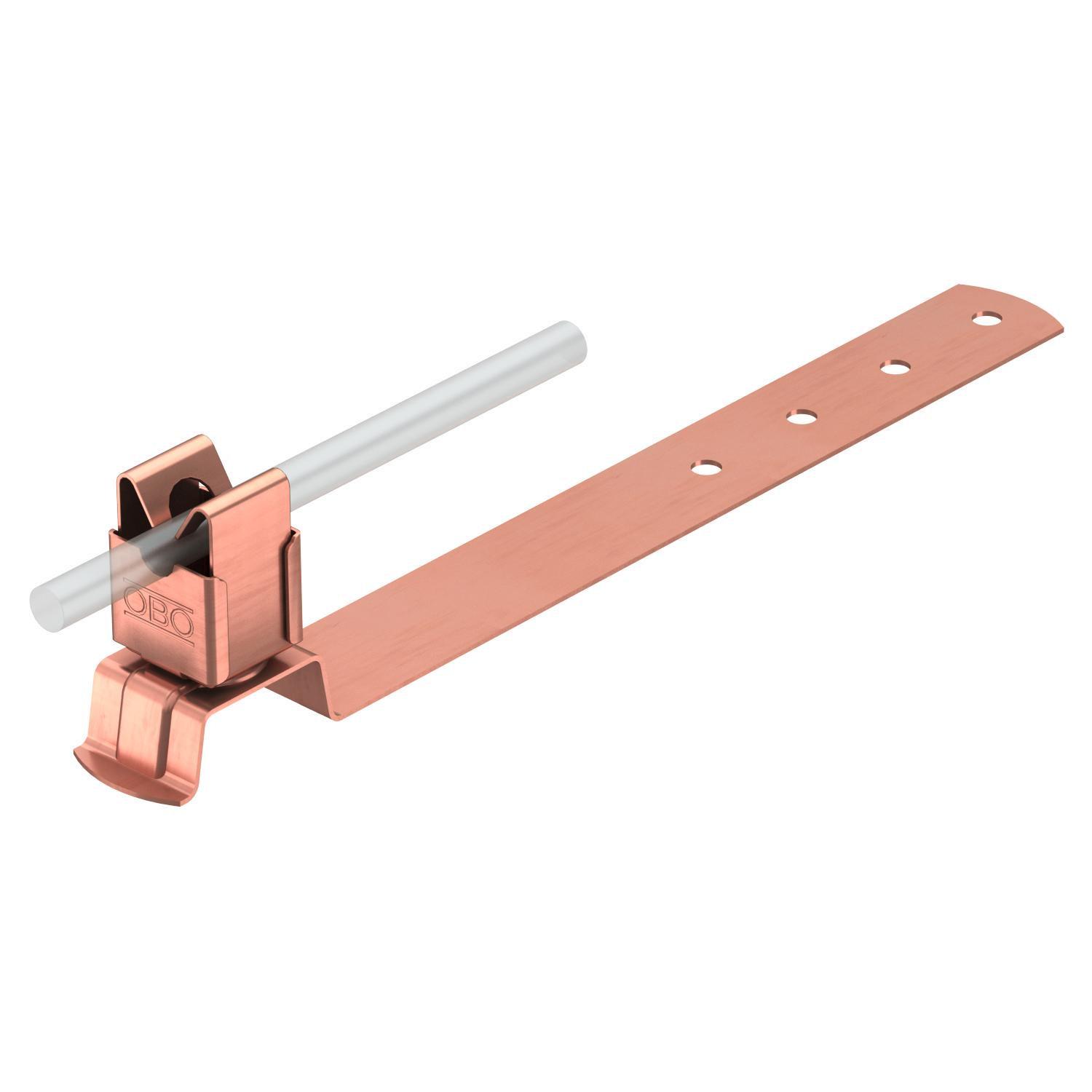 Тримач OBO bettermann прута ø 8 мм під черепицю 410 мм мідь (5216257)