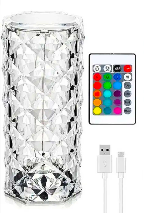 Лампа кристаллическая RGB Crystal Diamond 16 цветов (21819226)