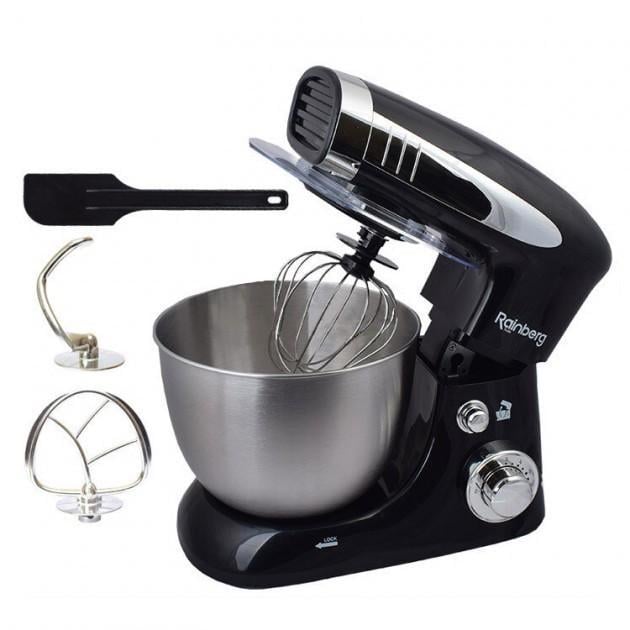 Кухонний комбайн Rainberg RB-8081 ТМК PRO 5 л 3200 Вт Чорний Кухонний комбайн Rainberg RB-8081 ТМК PRO 5 л 3200 Вт Чорний