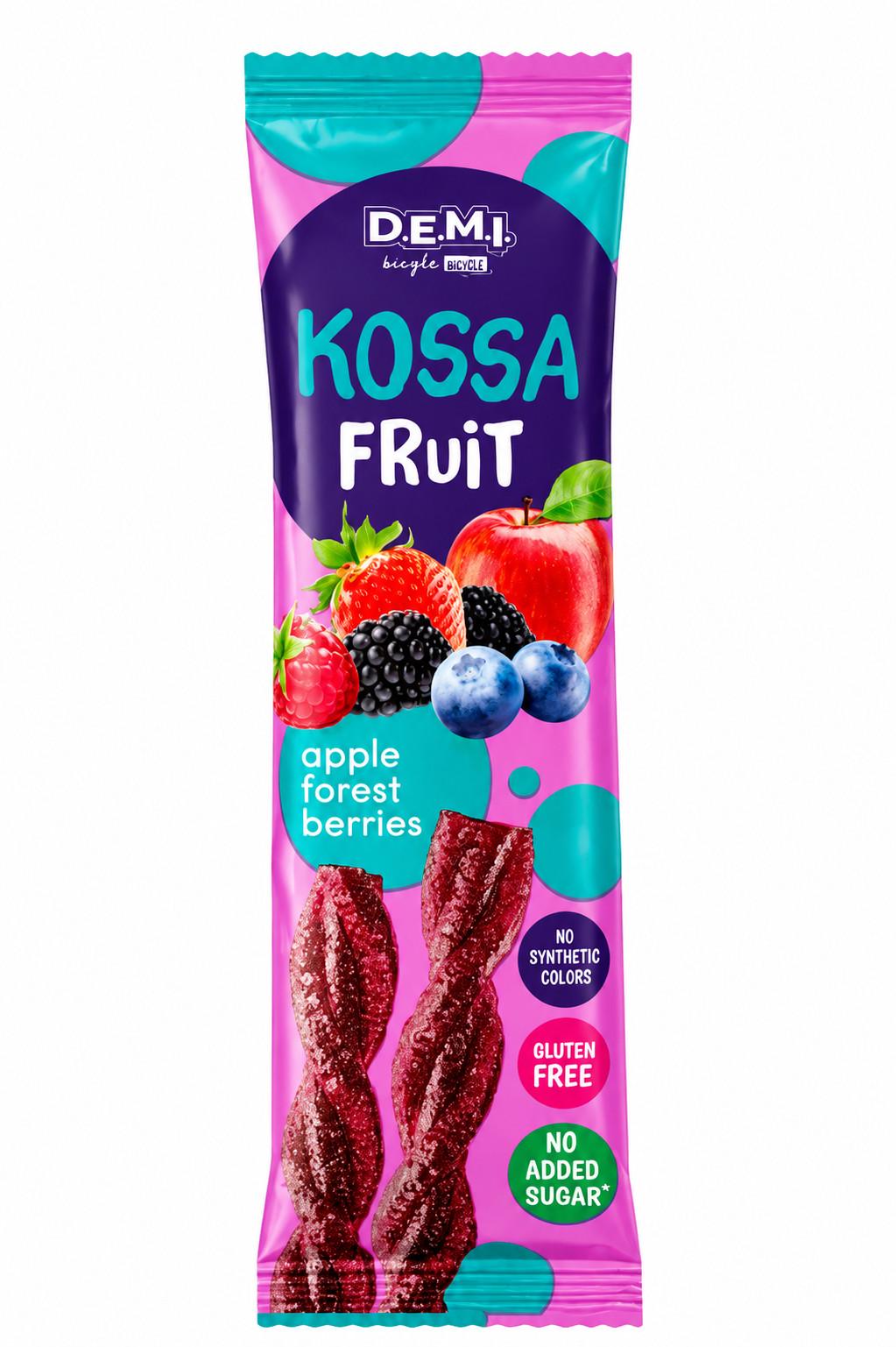 Пастила фруктовая DEMI Kossa Fruit с соком лесных ягод 30 шт. 15 г (59641)