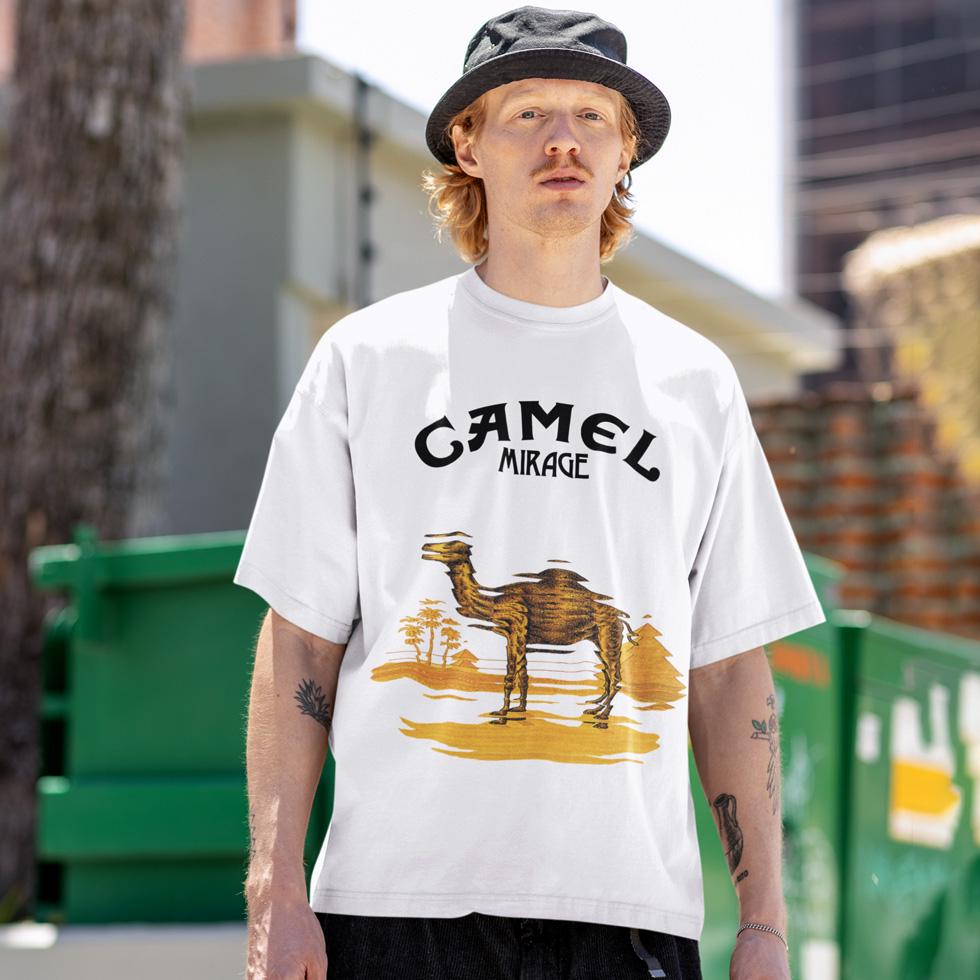 Футболка унісекс Camel Mirage 1974 4XL Білий (31933477)