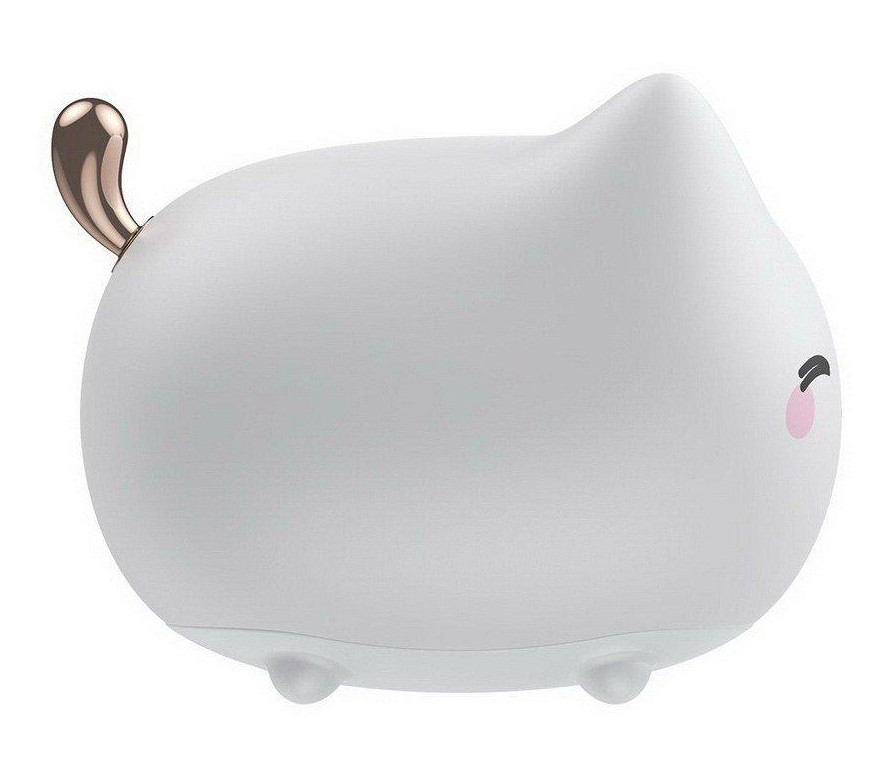 Ночник Baseus Cute series kitty silicone Белый (DGAM-A02) - фото 4