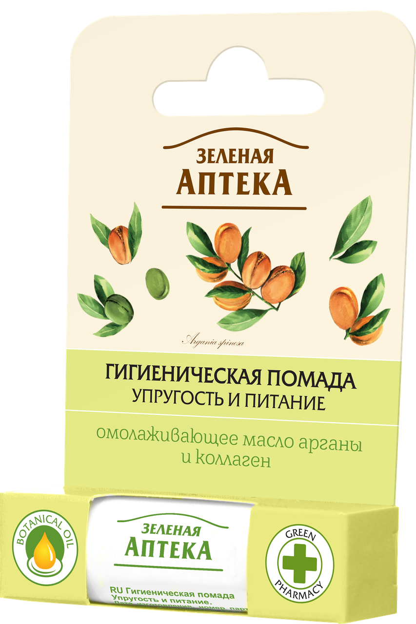 Гігієнічна помада Зелена Аптека Пружність і живлення 3в1 3,6 г (8588006037388)