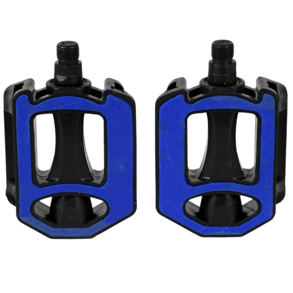 Педали для велосипеда VL37062 с антискользящей поверхностью 2 шт. 12х7 см Черный с синим (33726753) Педали для велосипеда VL37062 с антискользящей поверхностью 2 шт. 12х7 см Черный с синим (33726753)