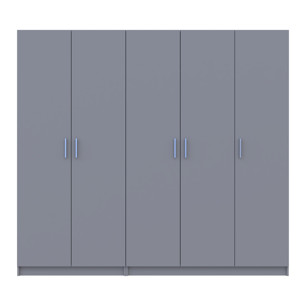 Шафа для одягу Doros Промо 2+3 ДСП комплект 225х48х204 см Сірий (80737767)