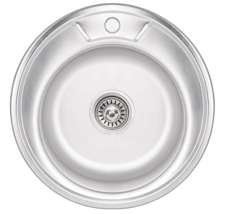 Мойка для кухни Brinex 490-A BRIN490SAT06 врезная 0,6 мм (63425)