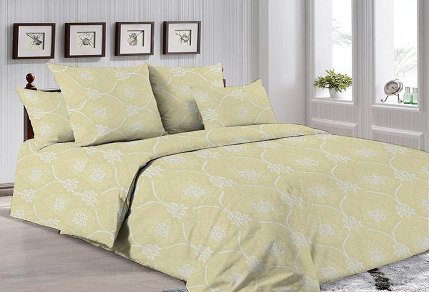 Комплект постельного белья TAGtekstil двуспальный наволочки 50x70 см (R7005 beige)