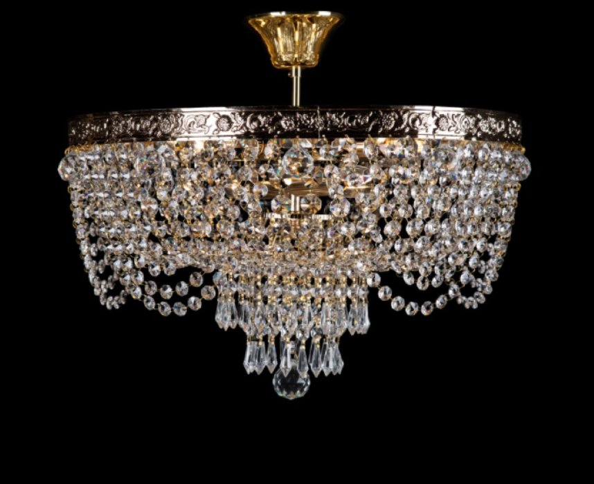 Хрустальная люстра L58425/8 GAB Белый/Бронза (AN000295)