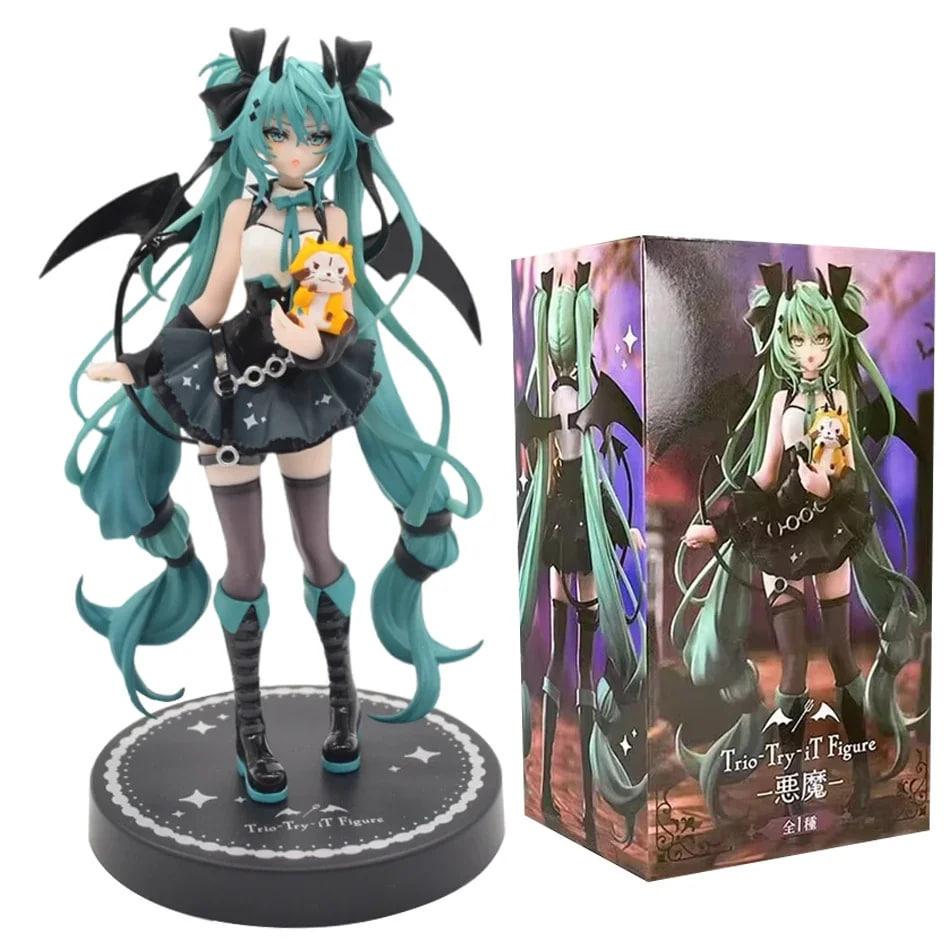 Анимефигурка коллекционная Хацуне Мику Little Devil Dark Angel с енотом PVC 18 см (1629)
