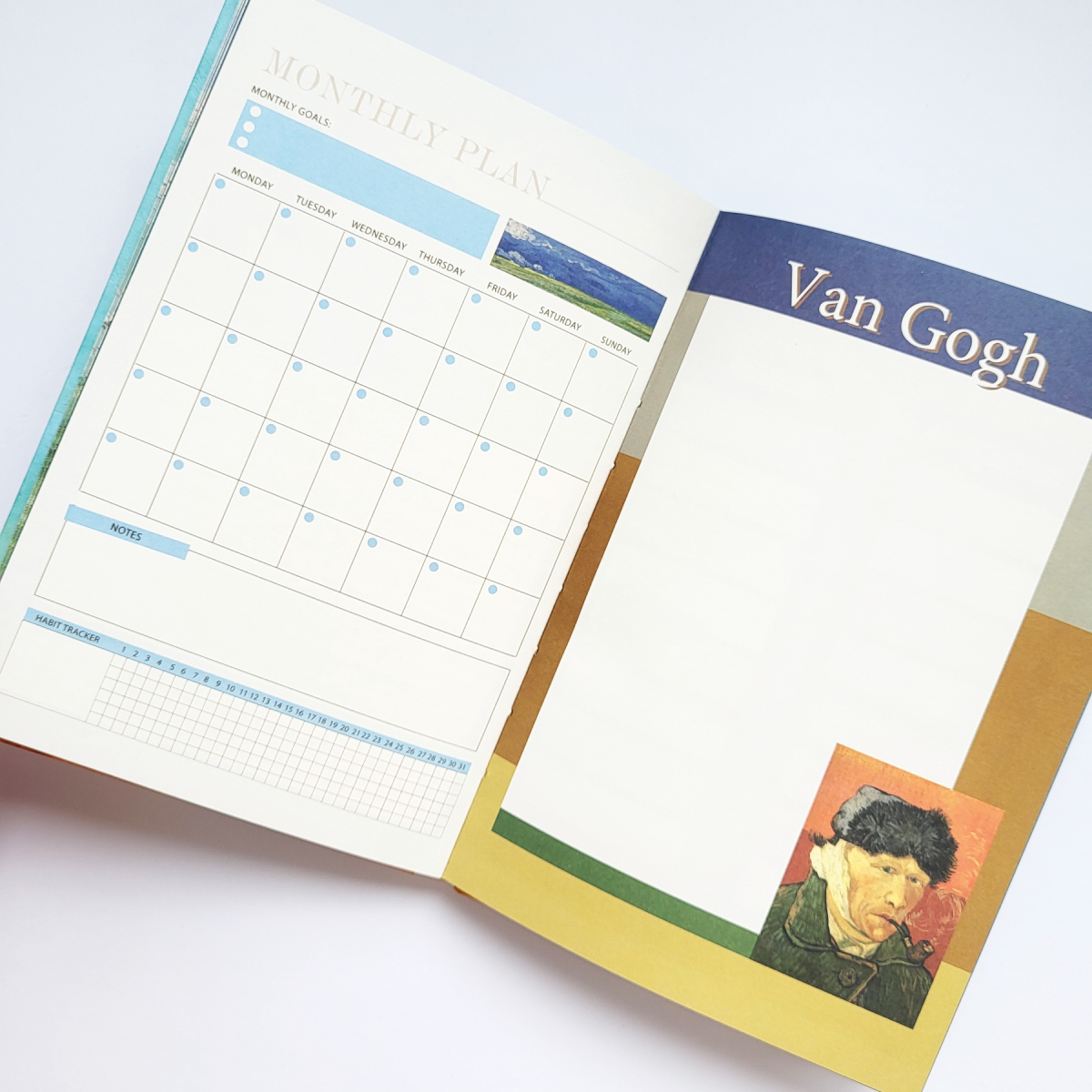 Блокнот А5 с принтом Ван Гог недатированный с обложкой картины Цвет миндаля 96 листов (295) - фото 2 Блокнот А5 с принтом Ван Гог недатированный с обложкой картины Цвет миндаля 96 листов (295) - фото 2