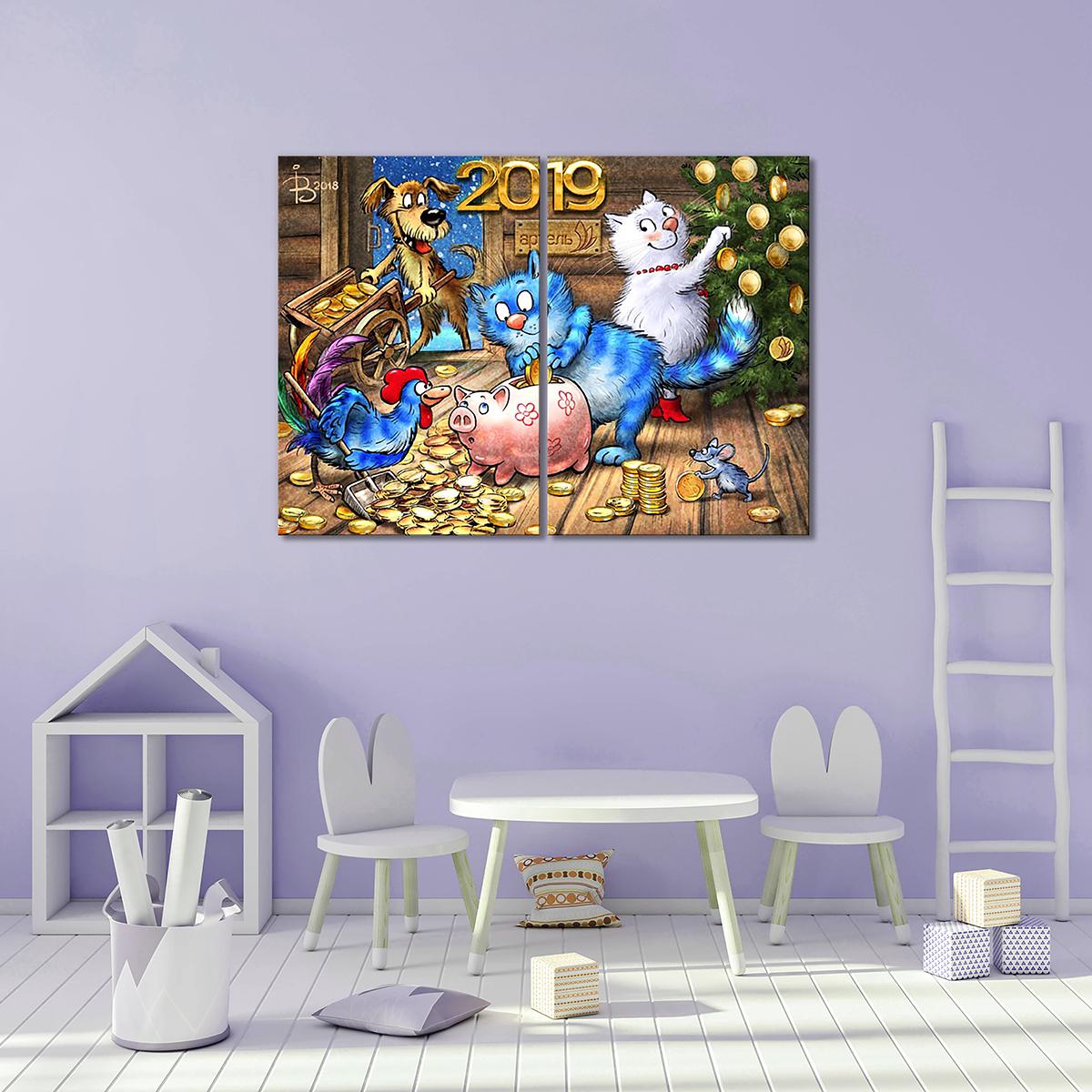 Модульная картина Артель 2019 2 модуля общий размер 60x90 см (_rinaz_2019192101) Модульная картина Артель 2019 2 модуля общий размер 60x90 см (_rinaz_2019192101)