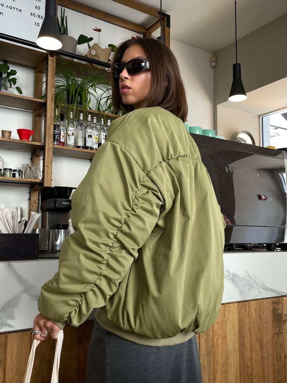 Бомбер зимний женский ZF Inspire 1650 L-XL Хаки (1650-Х-L-XL) - фото 2 Бомбер зимний женский ZF Inspire 1650 L-XL Хаки (1650-Х-L-XL) - фото 2