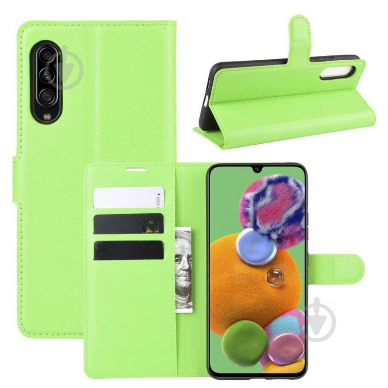 Чехол-книжка Litchie Wallet для Samsung Galaxy A90 5G Green (hub_lLUb61245) - фото 2