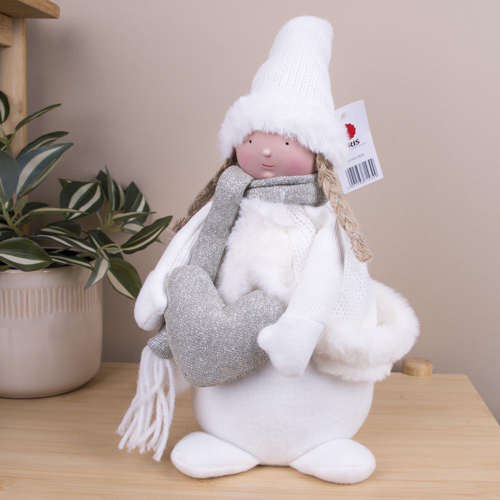 Мягкая игрушка новогодняя Кукла девочка (3962-1)