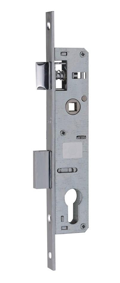 Замок с защелкой PVC Siba 10053/P для металлопластиковой двери B 25 мм (10053/P-25 CP) Замок с защелкой PVC Siba 10053/P для металлопластиковой двери B 25 мм (10053/P-25 CP)