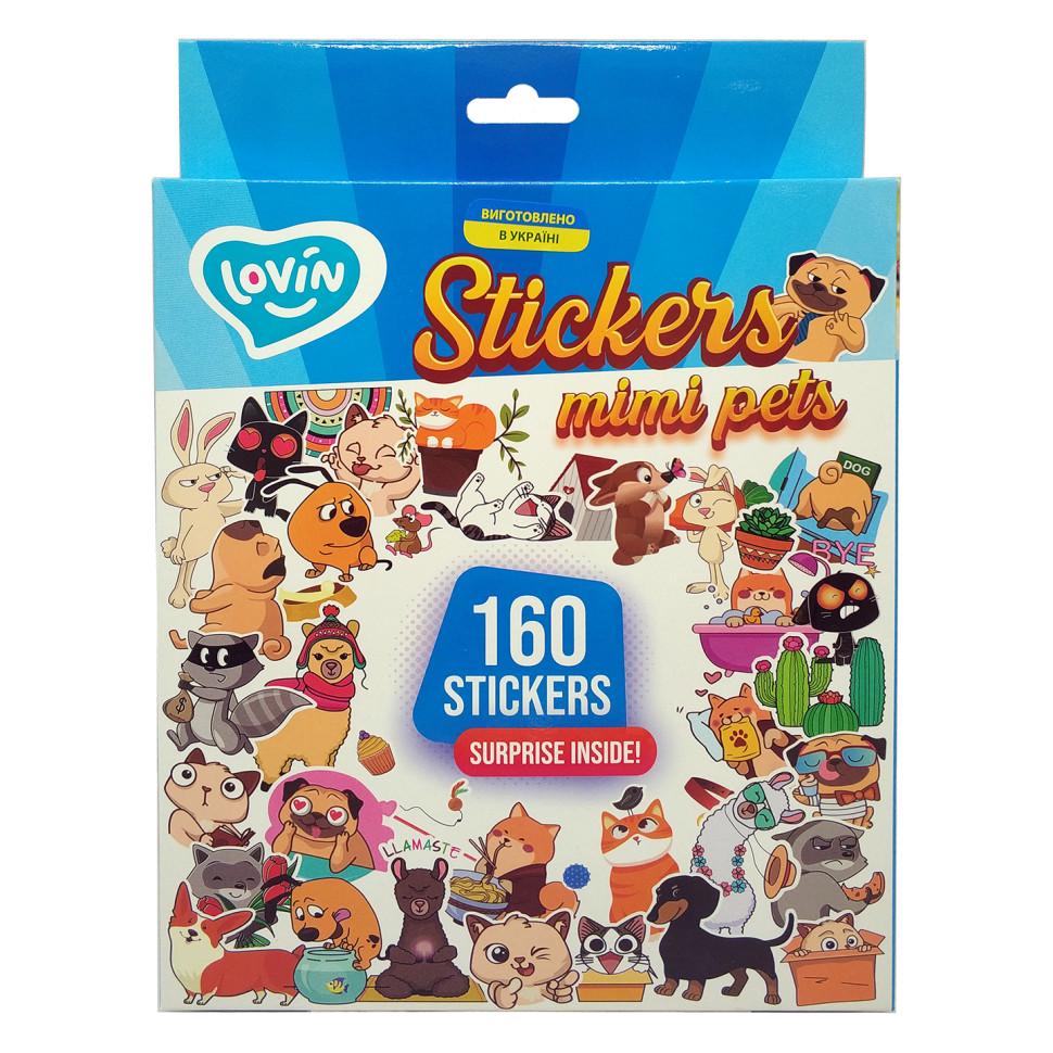 Набір стікерів Lovin 90013 Mimi pets 160 наклейок (36169)