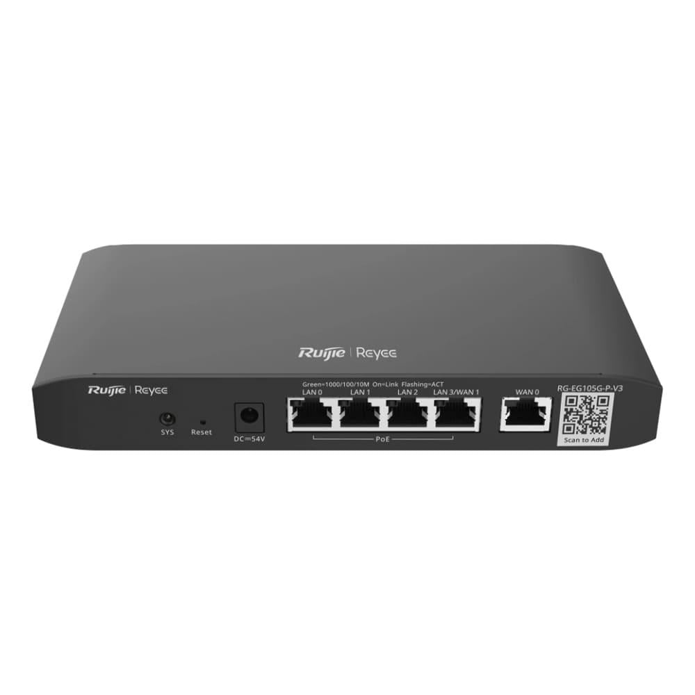 Маршрутизатор Ruijie Reyee RG-EG105G-P-V3 Маршрутизатор Ruijie Reyee RG-EG105G-P-V3