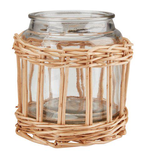 Фонарь стекло 12х11 см Бежевый (72d804f5)