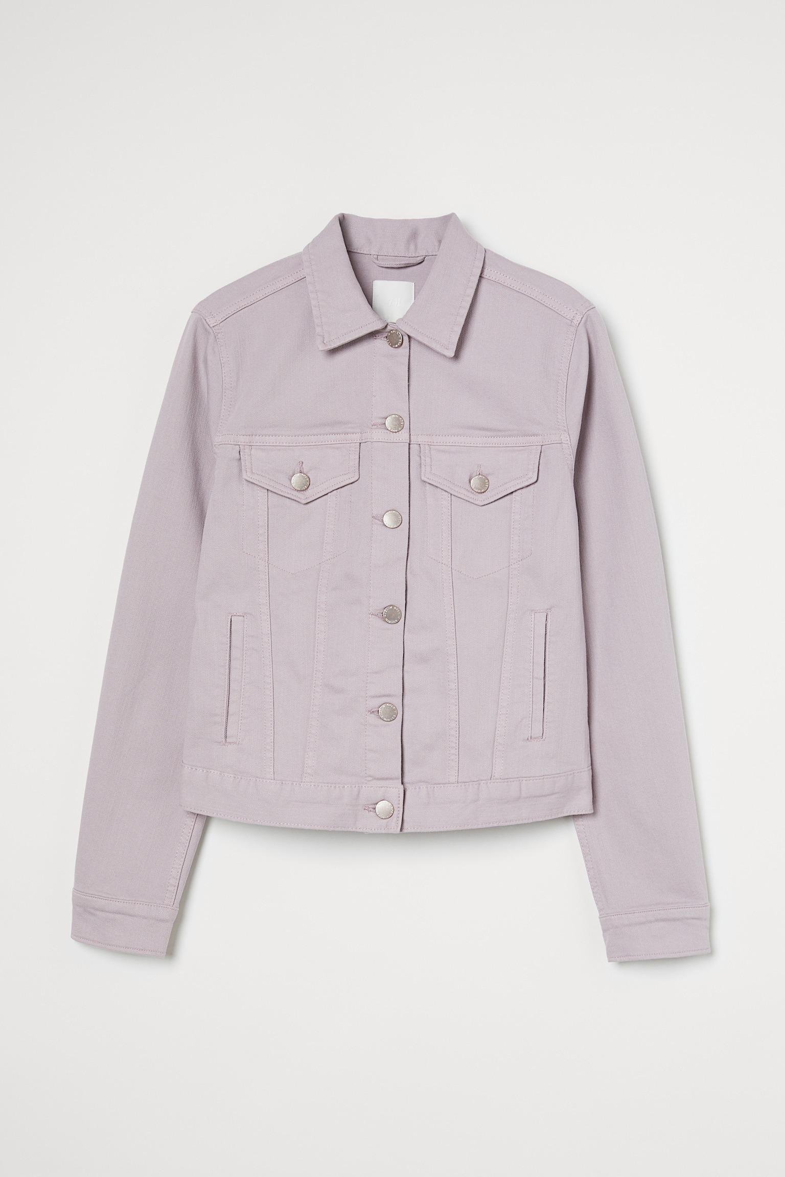 Куртка джинсова H&M р. 36 Світло-бузковий (S1510399061)