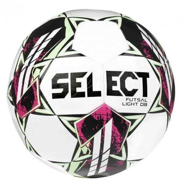 М'яч футзальний Select FUTSAL LIGHT DB v22 Уні р. 4 Біло-зелений (106146-389 4) - фото 1