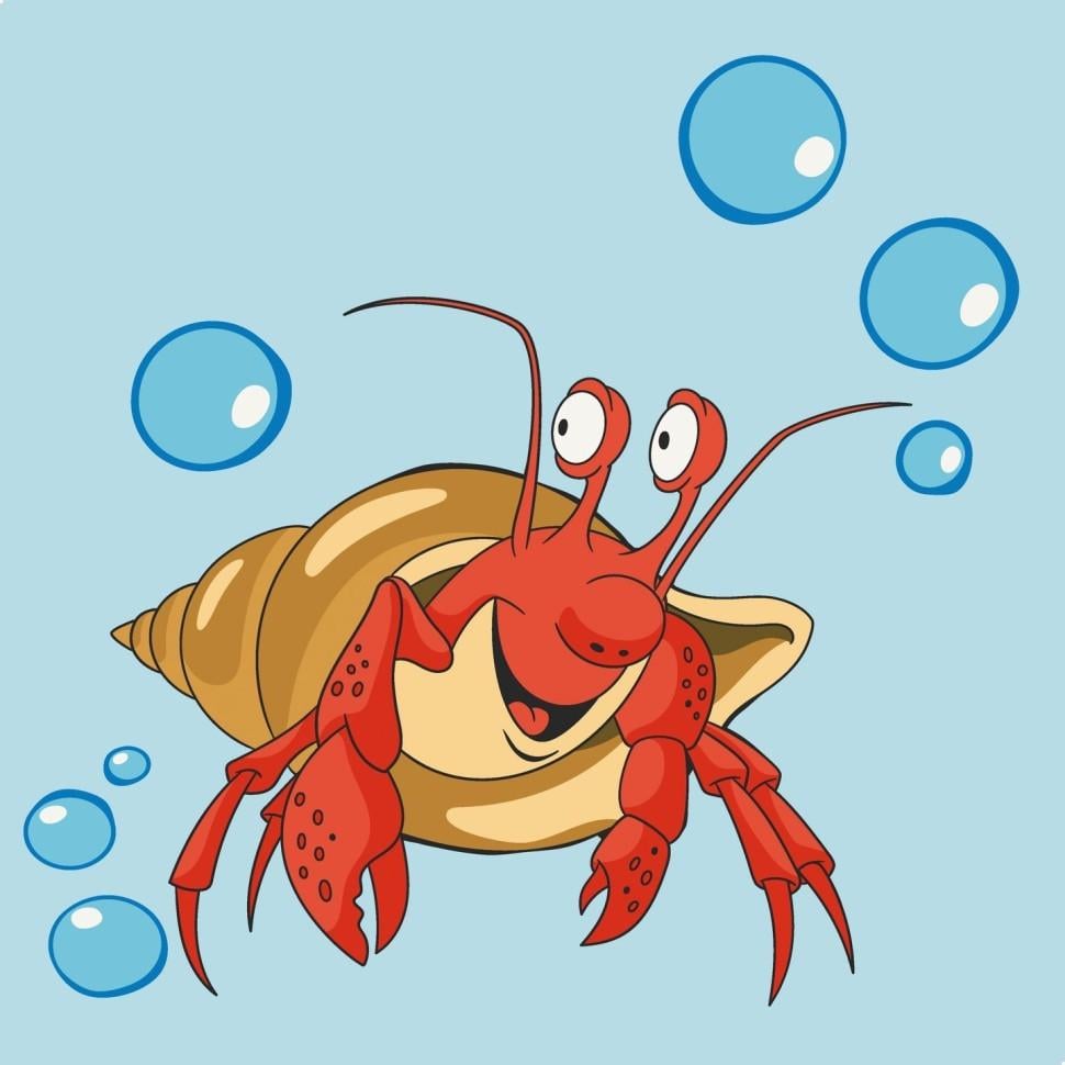 Картина по номерам ART CRAFT Краб в ракушке 30x30 см (15097-AC)