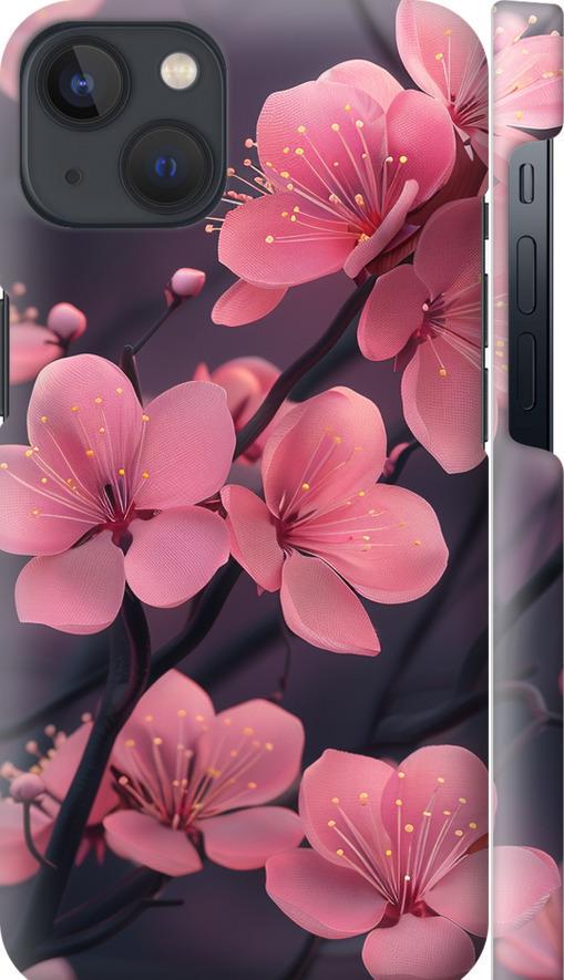 Чехол на iPhone 13 Пурпурная сакура (6075m-2374-42517)