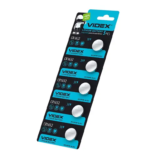 Батарейки таблетки CR1632 3V 1,6x0,32 см 5 шт. (6908745)