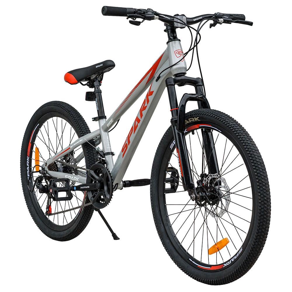 Велосипед Spark RIDE колеса 24" сталева рама 11" Cірий (2919338357)