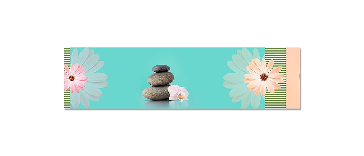 Наклейка виниловая 3D Zatarga Камни и Цветы 650х2500 мм (1271806406)