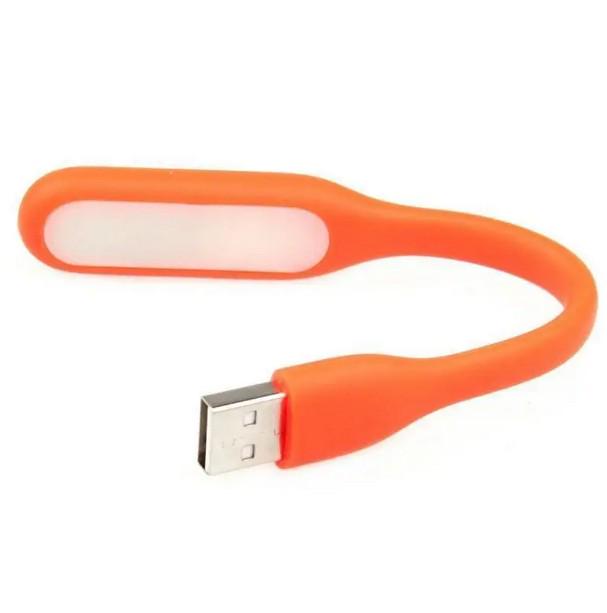 Светильник Usb гибкий Led для ноутбука или PowerBank Оранжевый