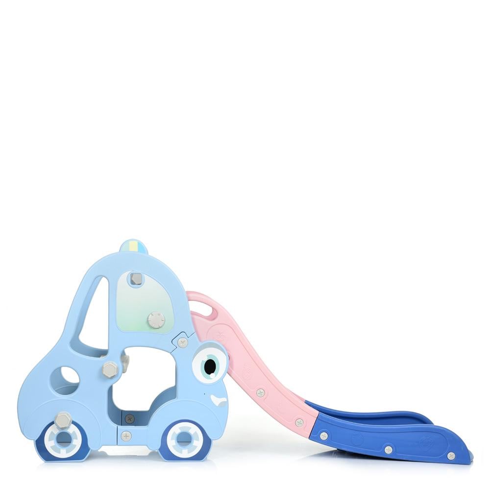 Дитяча гірка-машинка Bambi L-CC01-4 з баскетбольним кільцем Синій (31396675)