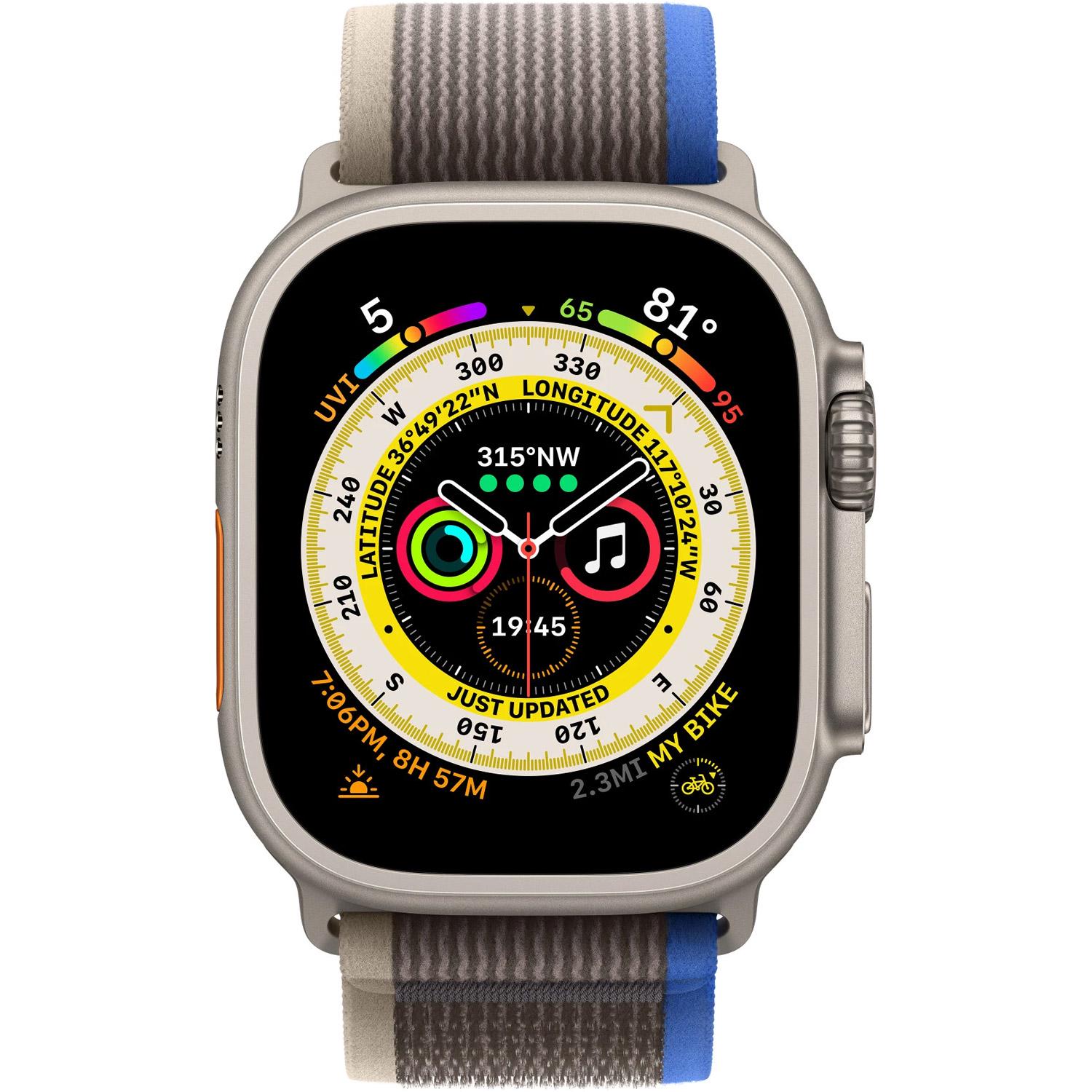 Ремешок для часов Trail Loop для Apple Watch 42/44/45/49 мм Blue/Gray - фото 2