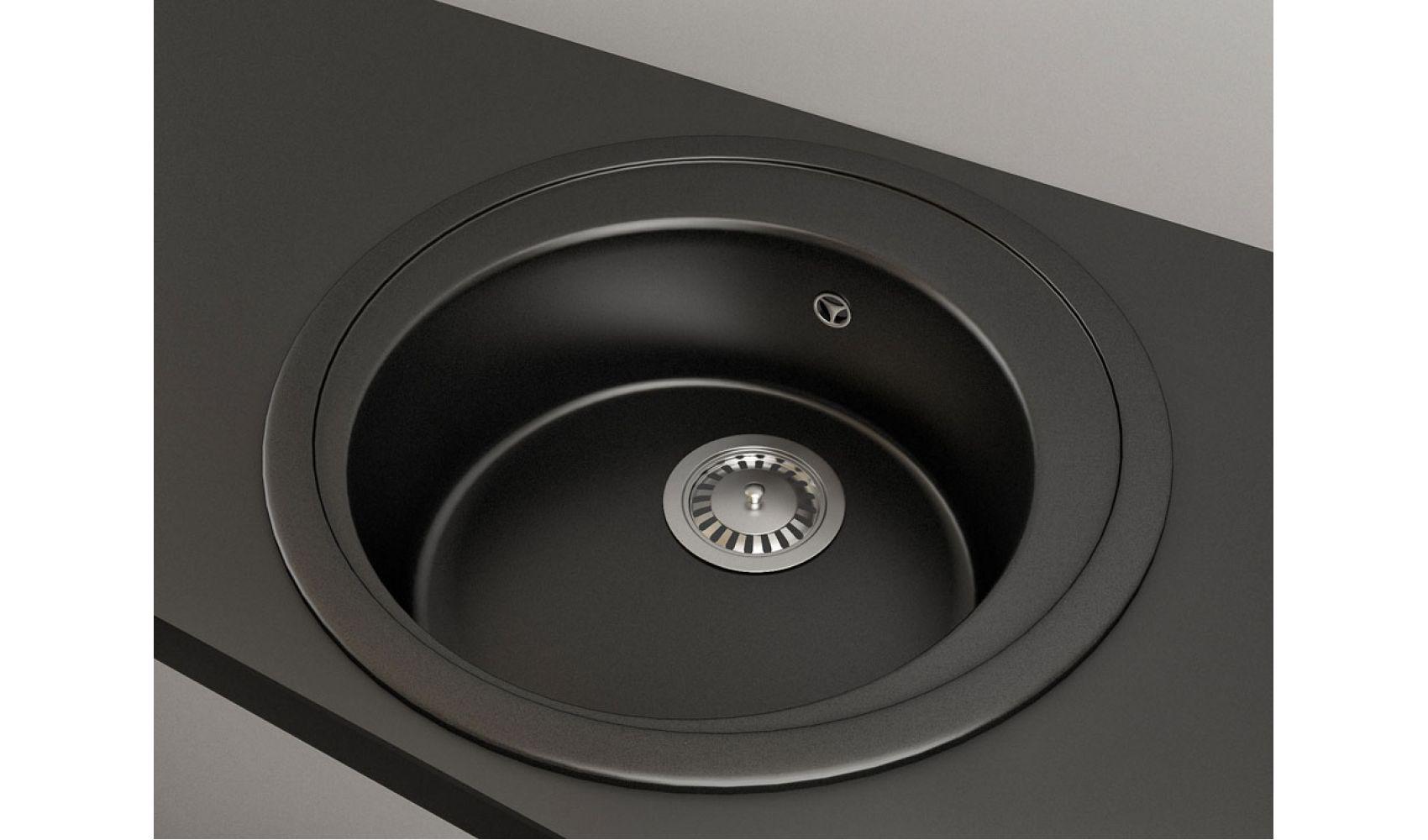Кухонная мойка Lexona Blansh гранитная з краном Черный - фото 7