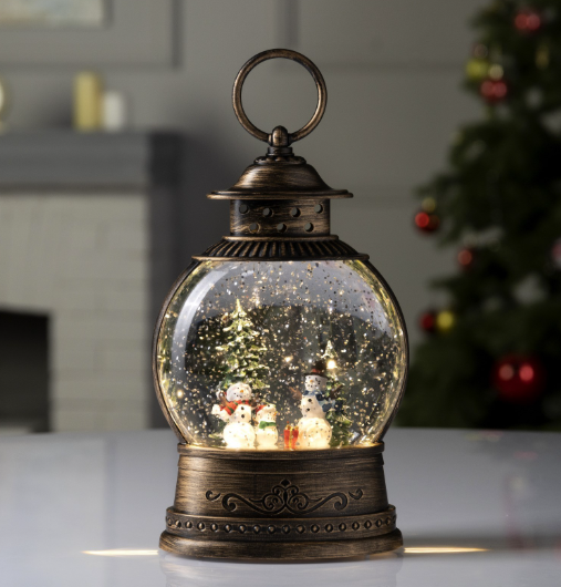 Світильник-нічник новорічний WDL-2103C із музикою на батарейках тепле світіння