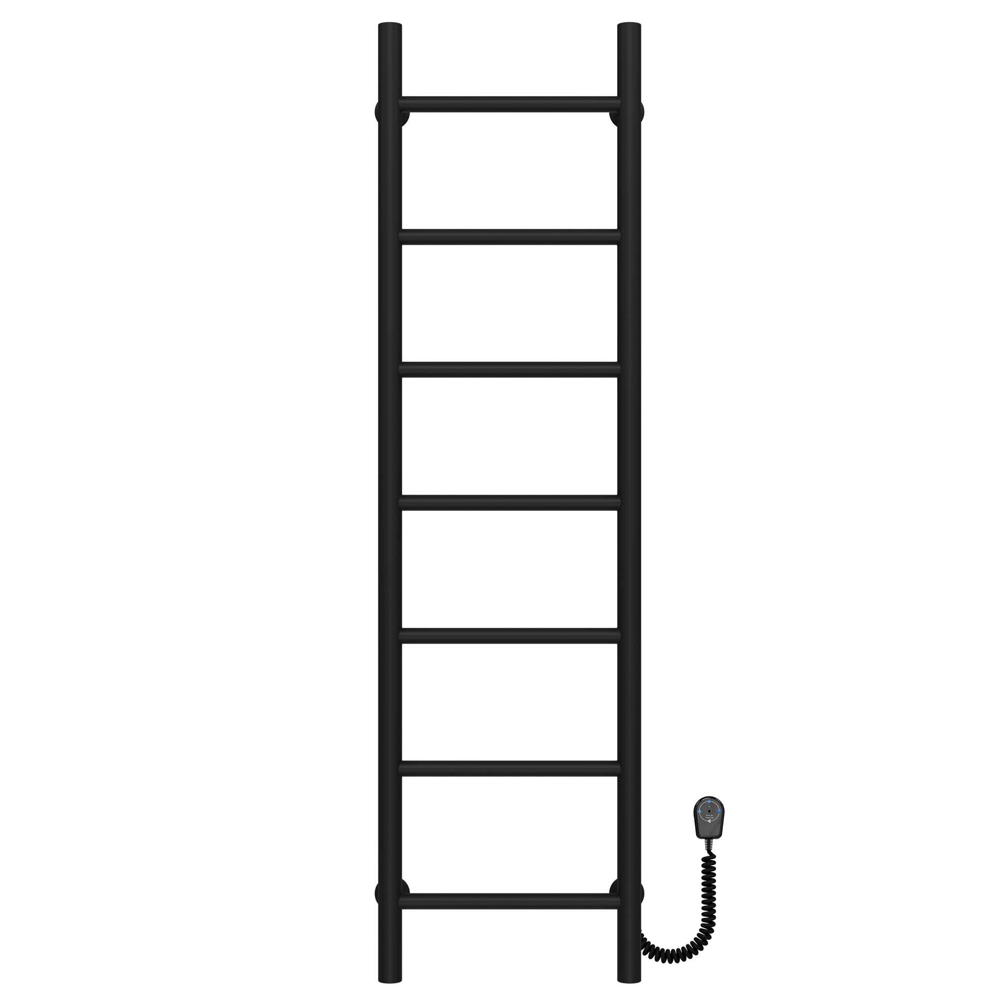 Полотенцесушитель электрический Deffi Орион П7 EF16 нержавеющая сталь 400х1200 мм Черный (C.OR.120.40.7.EBR5)