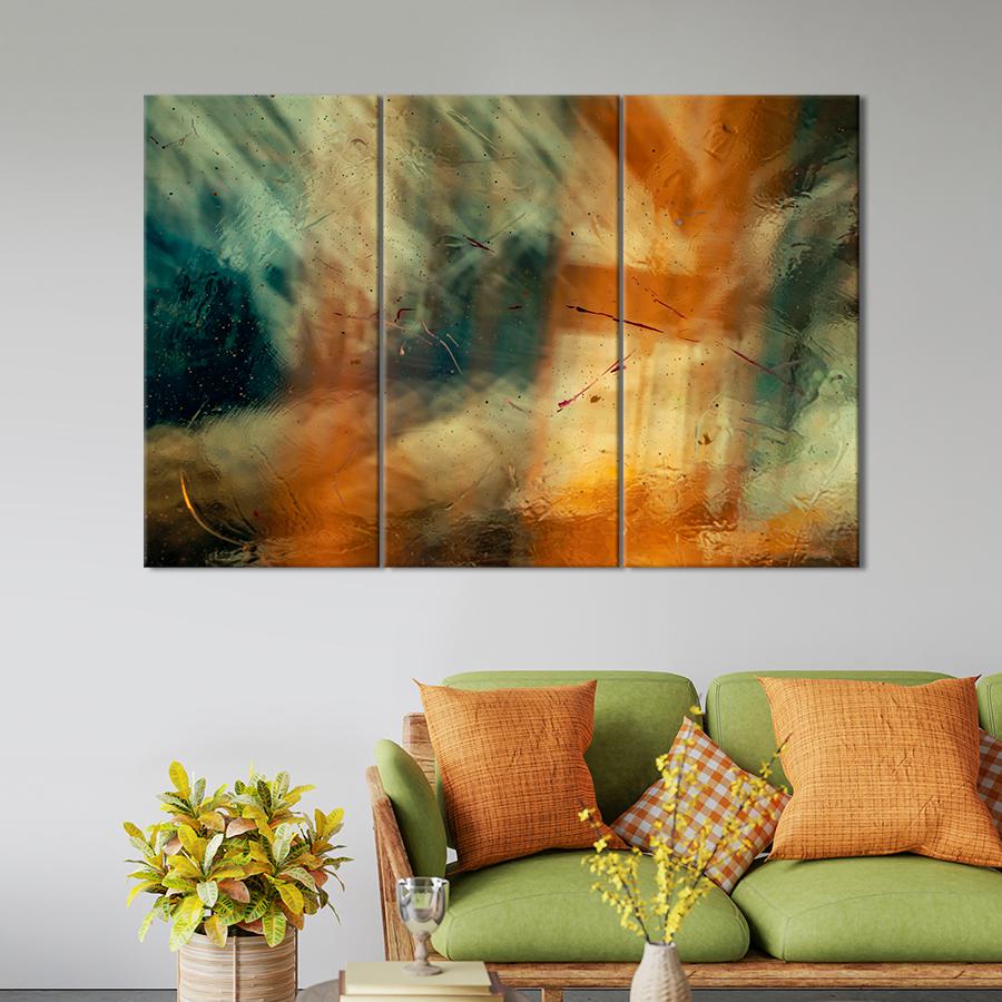 Картина Абстрактный восход солнца 156x100 см (A946-3)
