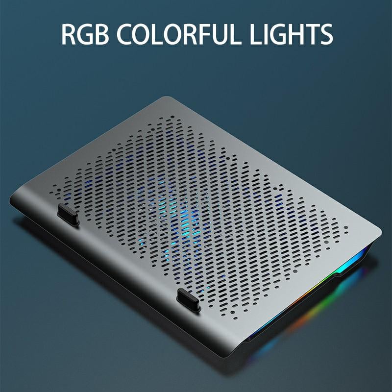 Підставка для ноутбука з охолодженням VHG S30 з RGB-підсвічуванням Laptop Cooling Pad Grey - фото 6