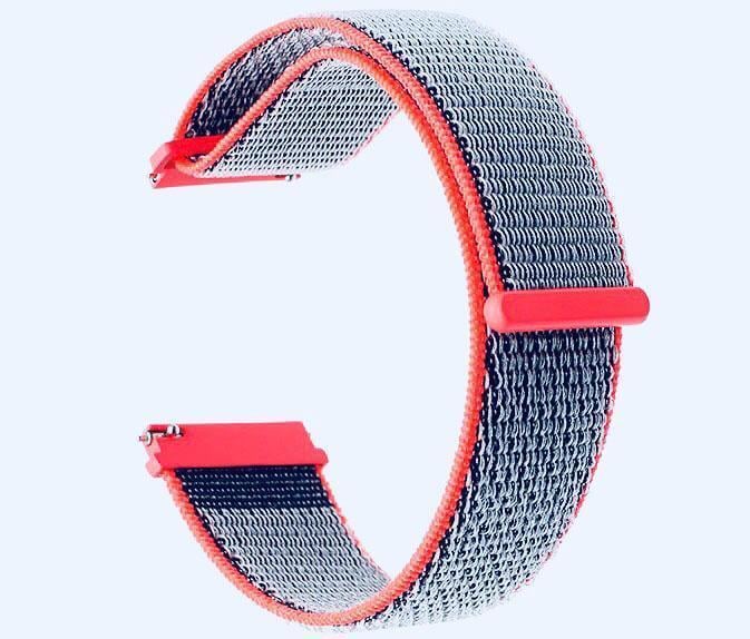 Нейлоновый ремешок Primo для часов Garmin Vivoactive 3/Vivomove HR/Forerunner 245/645 Neon Red (1051323846)