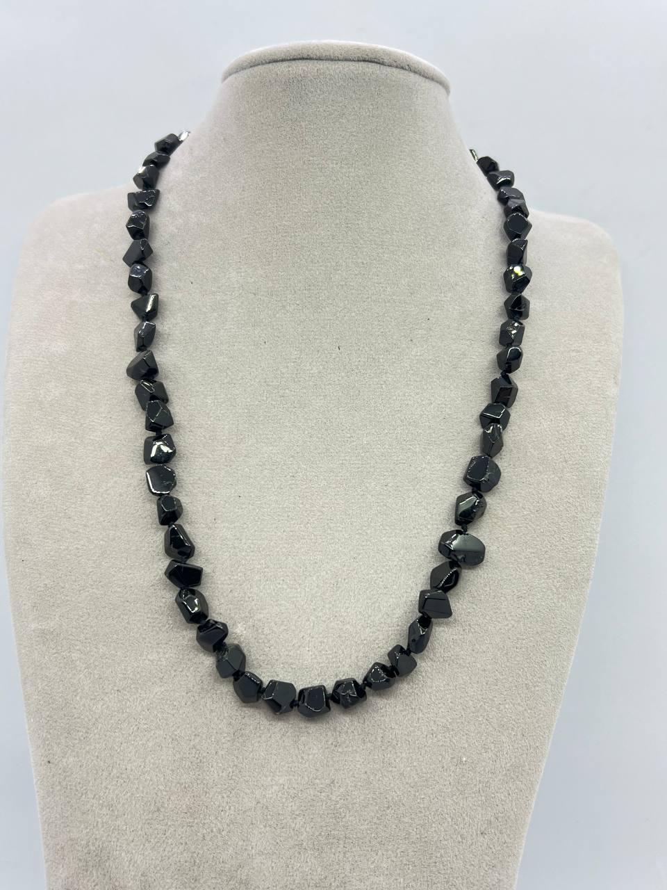 Намисто шпинель 42 см Чорний (10892)