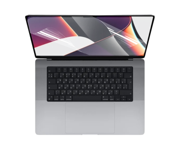 Противоударная гидрогелевая пленка Hydrogel Film для Apple MacBook Pro 16 m1 2021 A2485 (231.63x350.05), Transparent