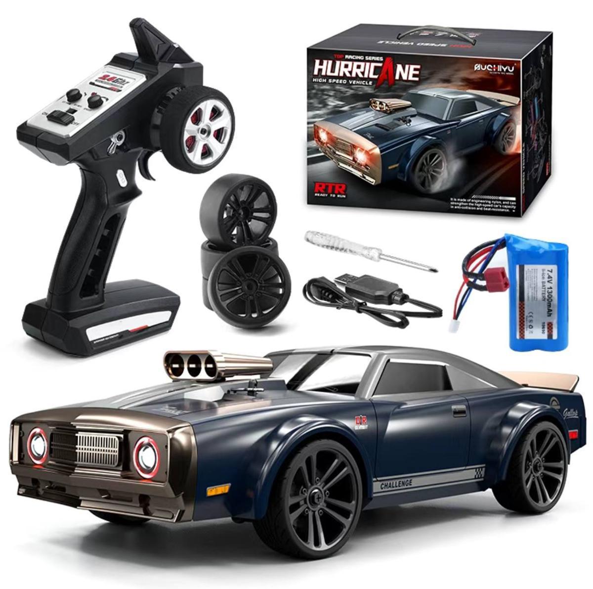 Машинка на радиоуправлении для дрифта Hurricane до 35 км/ч Dark blue (koh-xka-4ev) - фото 2