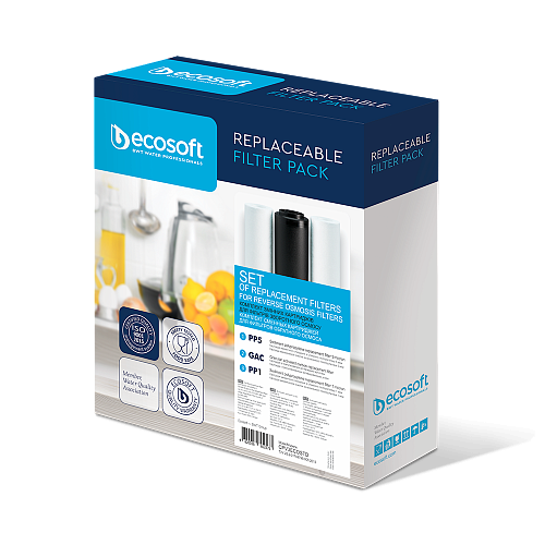Комплект картриджей Ecosoft 1-2-3 для фильтра обратного осмоса (CPV3ECOSTD) - фото 3