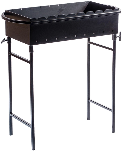 Мангал переносний Metalzavod M6-3N на 9 шампурів зі знімними ніжками Чорний (81-17-M9-4N) - фото 2 Мангал переносний Metalzavod M6-3N на 9 шампурів зі знімними ніжками Чорний (81-17-M9-4N) - фото 2