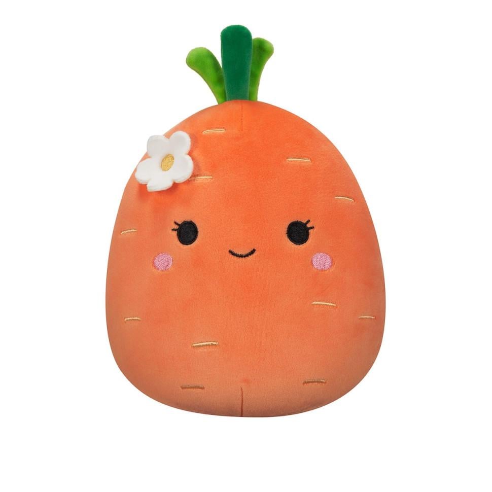 Мягкая игрушка Squishmallows Морковь Каролина 13 см Оранжевый (IY-189-Y-386)