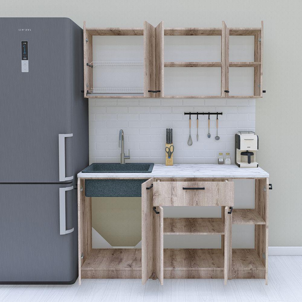 Кухня готовая 1,5 м 150 см Аликанте (МП45в) - фото 2 Кухня готовая 1,5 м 150 см Аликанте (МП45в) - фото 2