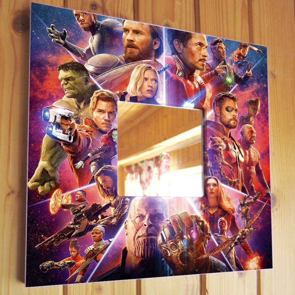 Зеркало декоративное Супергерои вселенной Marvel 260х260 мм (M04221)