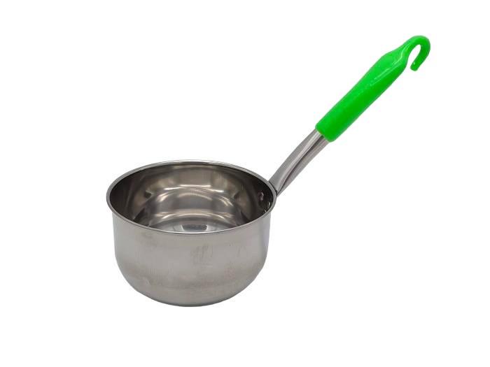 Ковш кухонный нержавейка с пластиковой ручкой 14,5x9 см L 30 см 1 л (20198)